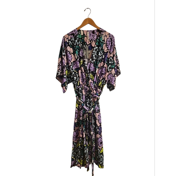 Melissa McCarthy Seven7 Floral Bouquet Wrap Dress 2X New With Tags - Picture 2 of 6